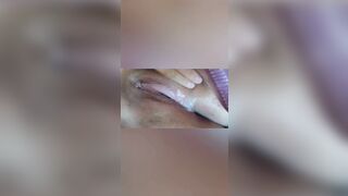 ASMR BBW Milf Dildo Masturbation super juicy pussycontraction closeup - 1 image