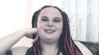 Busty tattooed BBW rides cock then gets jizzed - 2 image