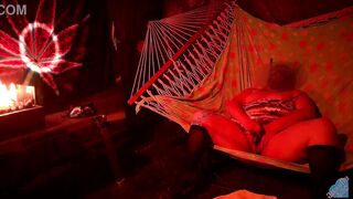 Solo masturbation of my wet pussy in the hammock on molly Hammock Hussy 2