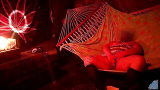 Solo masturbation of my wet pussy in the hammock on molly Hammock Hussy 2