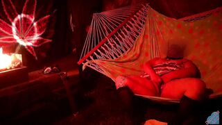 Solo masturbation of my wet pussy in the hammock on molly Hammock Hussy 2