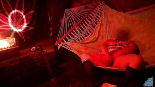 Solo masturbation of my wet pussy in the hammock on molly Hammock Hussy 2