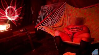 Solo masturbation of my wet pussy in the hammock on molly Hammock Hussy 2