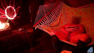 Solo masturbation of my wet pussy in the hammock on molly Hammock Hussy 2