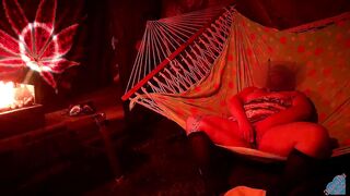 Solo masturbation of my wet pussy in the hammock on molly Hammock Hussy 2