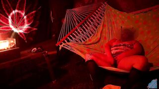 Solo masturbation of my wet pussy in the hammock on molly Hammock Hussy 2