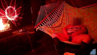 Solo masturbation of my wet pussy in the hammock on molly Hammock Hussy 2