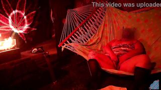 Solo masturbation of my wet pussy in the hammock on molly Hammock Hussy 2