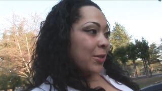 Ebony skinned bbw Isabella fucks black cock - 2 image