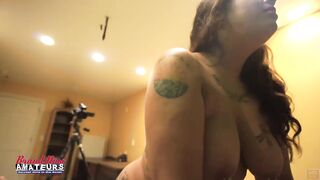 BBW Biracial Amateur Gets Fucked Hard and Shows Off Blowjob Eyes - 3 image