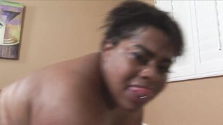 Huge black bitch gets fucked and eats cumload - 12 image