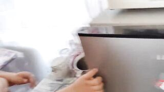 She eats a delicious popsicle made with my cum after anal - 14 image