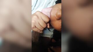 BBC fills my pretty redbone mouth with thick cum I spit it out on the dick - 9 image