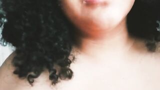 chubby latina girl sticks her dildo in her fat pussy - 9 image