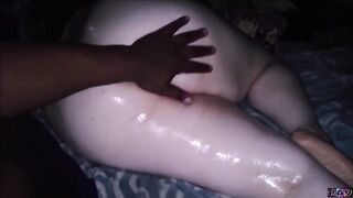 Giving my Chubby Chunky BBW Pet a Oily Ass and Kitty Massage - 13 image