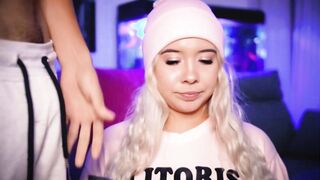 Horny blonde calls her neighbor to lend her his cock to broadcast live - 5 image