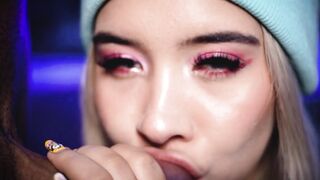 Pretty girl sucks a hard cock for you - 2 image