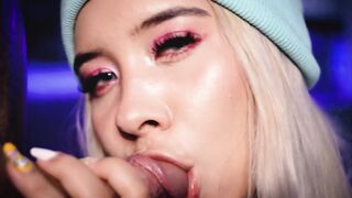 Pretty girl sucks a hard cock for you - 3 image