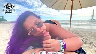 LOST ON A DESERT ISLAND; FOUND A BLOWJOB - 1 image