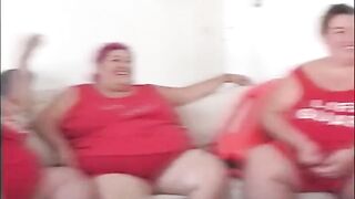 Group of BBWs and big cocks fuck fiercely smashing her - 4 image