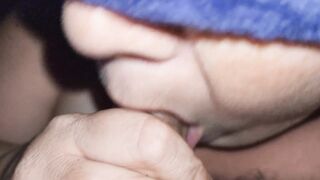 She sucks and plays with my Cock until I blow my load in her pretty mouth - 8 image