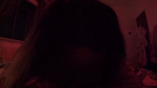 BBW with big lips fucks and sucks married man - sloppy deepthroat and fucking in red light zone - 2 image