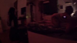 BBW with big lips fucks and sucks married man - sloppy deepthroat and fucking in red light zone - 7 image