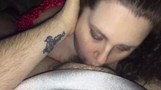 Bbw gets 2 throatpies . Deepthroat while thuckling!!! - 1 image