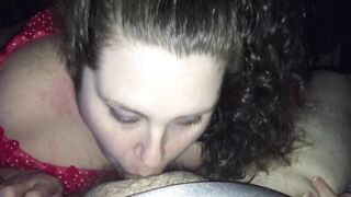 Bbw gets 2 throatpies . Deepthroat while thuckling!!! - 4 image