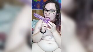Bbw girl stripping and fucking herself - 7 image