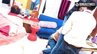 Desi Indian Hotel Big Milf Manager Riya wants Two Big Cock for Sex ( Hindi Audio ) - 4 image