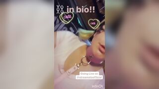 Horny teen camgirl Instagram story compilation - 3 image