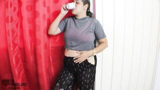 My stepmother's whore is very horny and asks me for my milk - 2 image