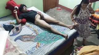 Indian stepmom enjoy son's friend dick - 8 image