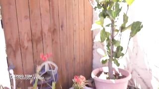 Thick black big tits babe filled with white cock - 3 image