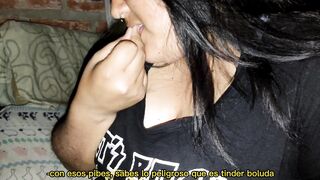 POV mi hermanstra hablaba con sus amigovios y me paga con una mamada para que no cuente nada - 4 image