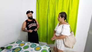 My stepmother's whore hires a woman to fix our house and I end up fucking her - 1 image