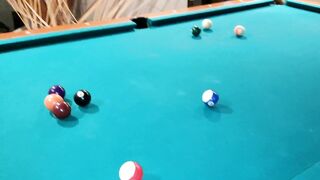 me folle a mi profesor de pool arriba de la mesa por perder la partida tuve que entregar la colita - 4 image