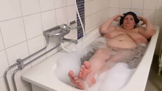 Enjoying a Warm Bath - 1 image
