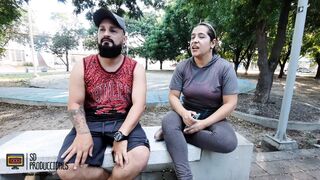 Meet a classmate in the park and I invite her to my house where I end up fucking her - 1 image