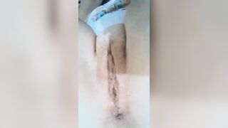 Naughty white girl likes to play with consolation on her big ass, wiggling very tasty, Mirelladelicia naughty bitch - 12 image