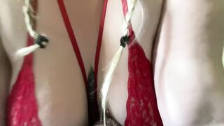 Juicy Natural BBW Tits bounce while she rides horny BBC - 3 image