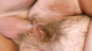 Fat hairy granny gets her ass banged mercilessly