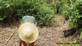 EBONY TEENS AFRICAN NAUGHTY PORNSTAR FUCK VILLAGE MASQUERADE IN A FORBIDDEN FOREST - 1 image