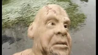 Fat woman fucked outdoors in the mud - 1 image