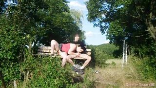 Crazy Risky Outdoor Blowjob - Caught in Public - 6 image