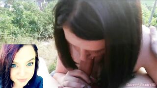 Crazy Risky Outdoor Blowjob - Caught in Public - 9 image