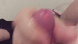 Chubby Wife with hairy pussy gives POV handjob with slow motion - 14 image