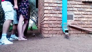 Fucking the neighbors wife in the garden