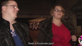 Big tits blonde gangbanged with 3 hard cocks